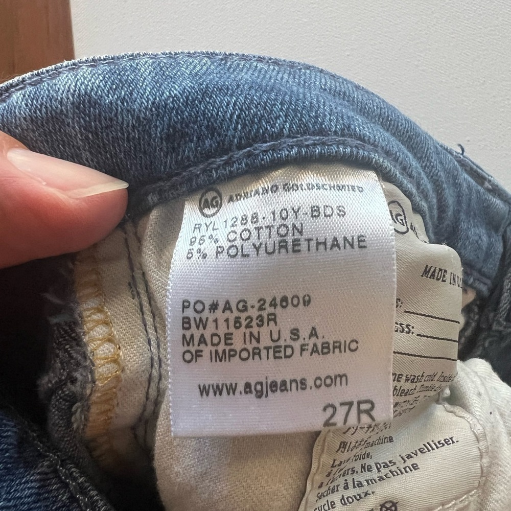 EUC Women's Adriano Goldschmied Super Skinny Size 27/30" Inseam (A2) - Picture 10 of 12